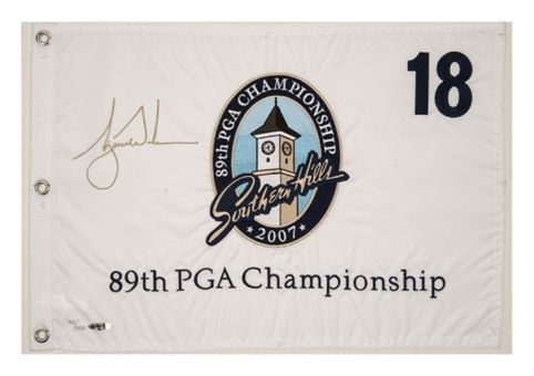 Tiger Woods Signed Southern Hills PGA Tour Golf Flag (Upper Deck Authenticated)